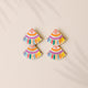 Rainbow Double Tile Earrings