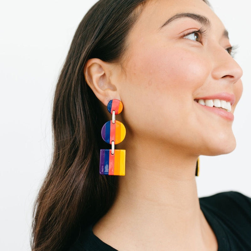 Sunshine Tienda® Rainbow Harbor Earrings