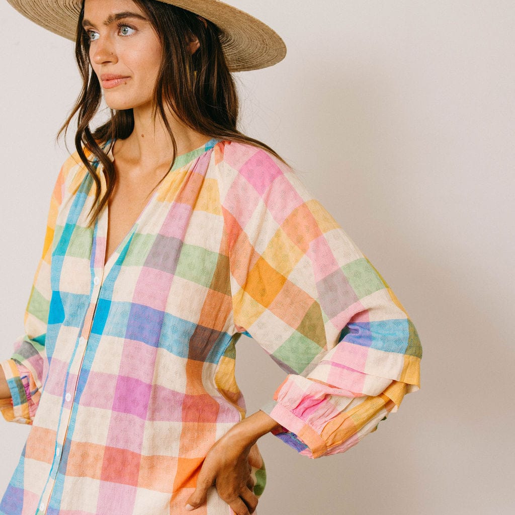 rainbow dress shirt women Stine Goya Long Sleeve Shirt Rainbow Hue