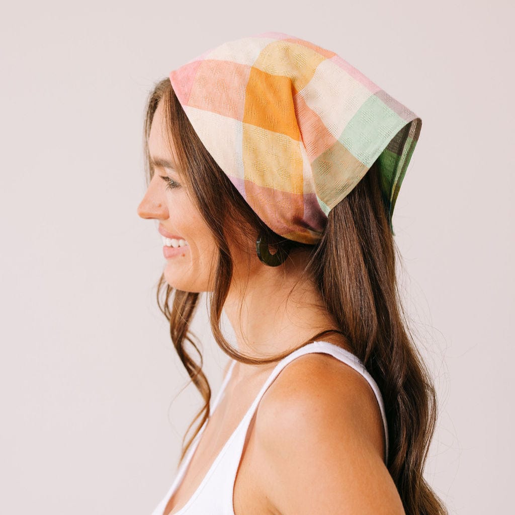 Rainbow Plaid Scarf – Sunshine Tienda®