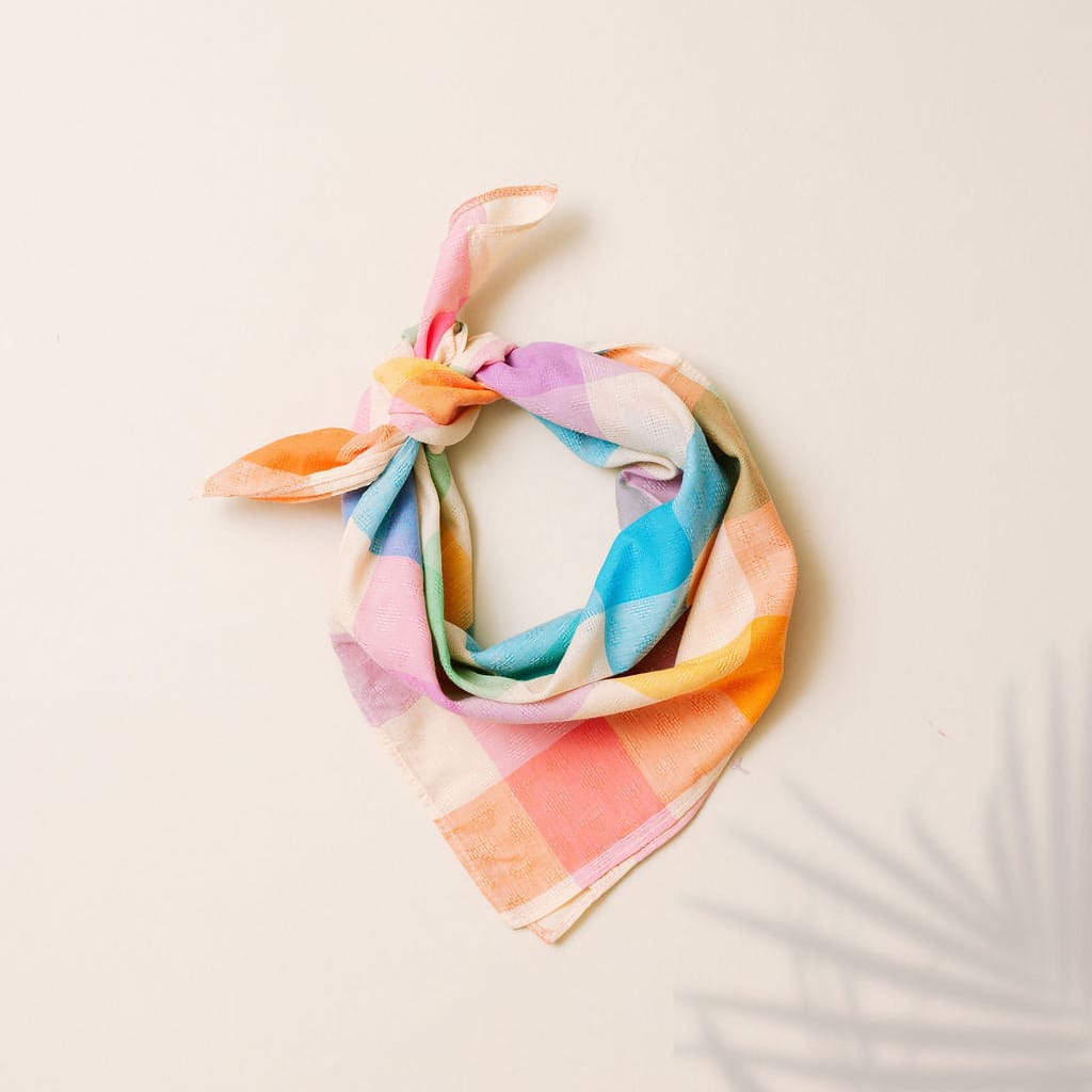 Sunshine Tienda® Rainbow Plaid Scarf