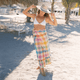 Rainbow Plaid Vienna Sarong