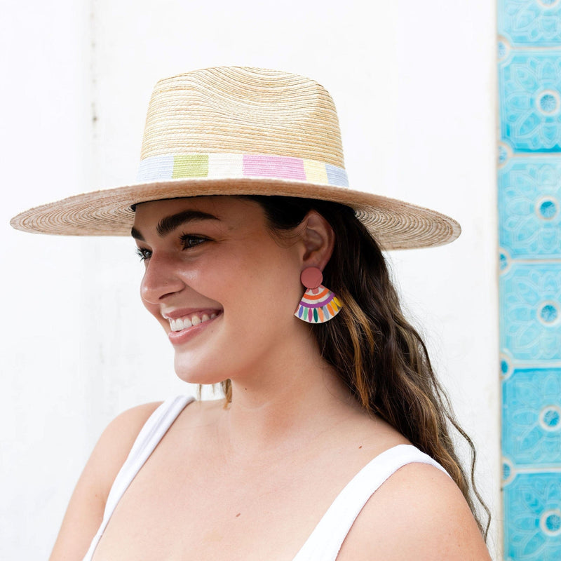 Sunshine Tienda® Rainbow Sunset Tile Earrings