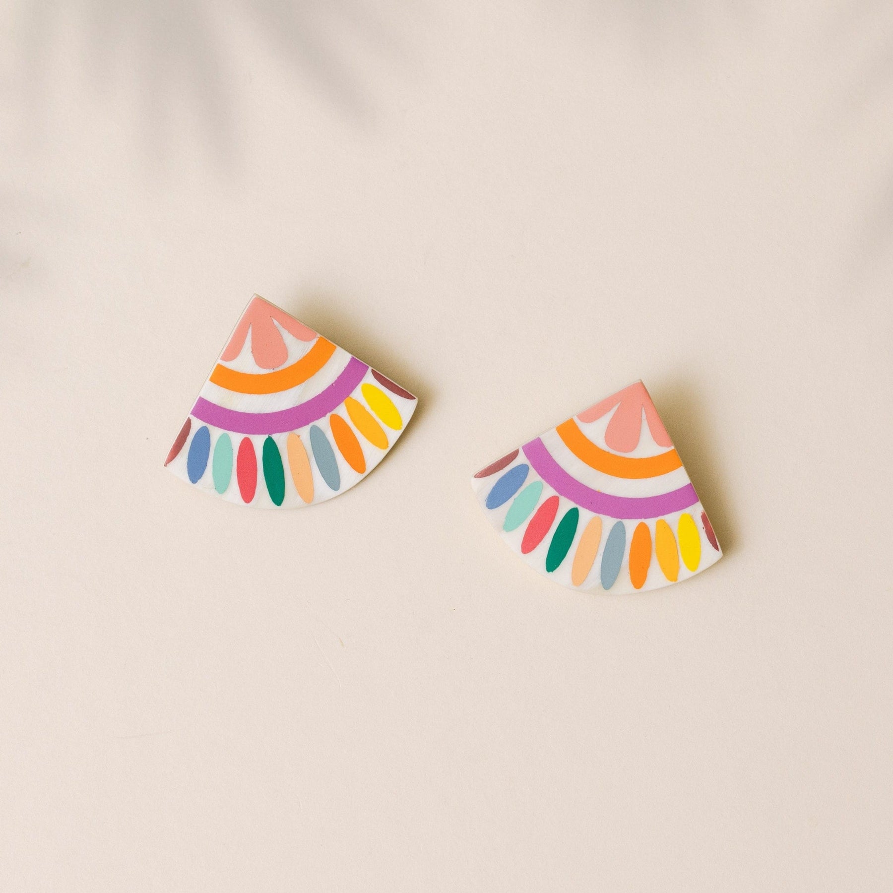 Sunshine Tienda® Rainbow Tile Earrings