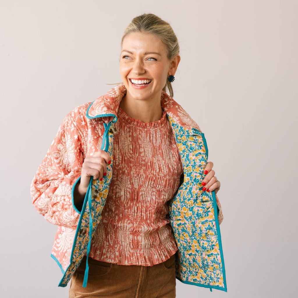 Reversible Floral Stevie Quilted Jacket – Sunshine Tienda®