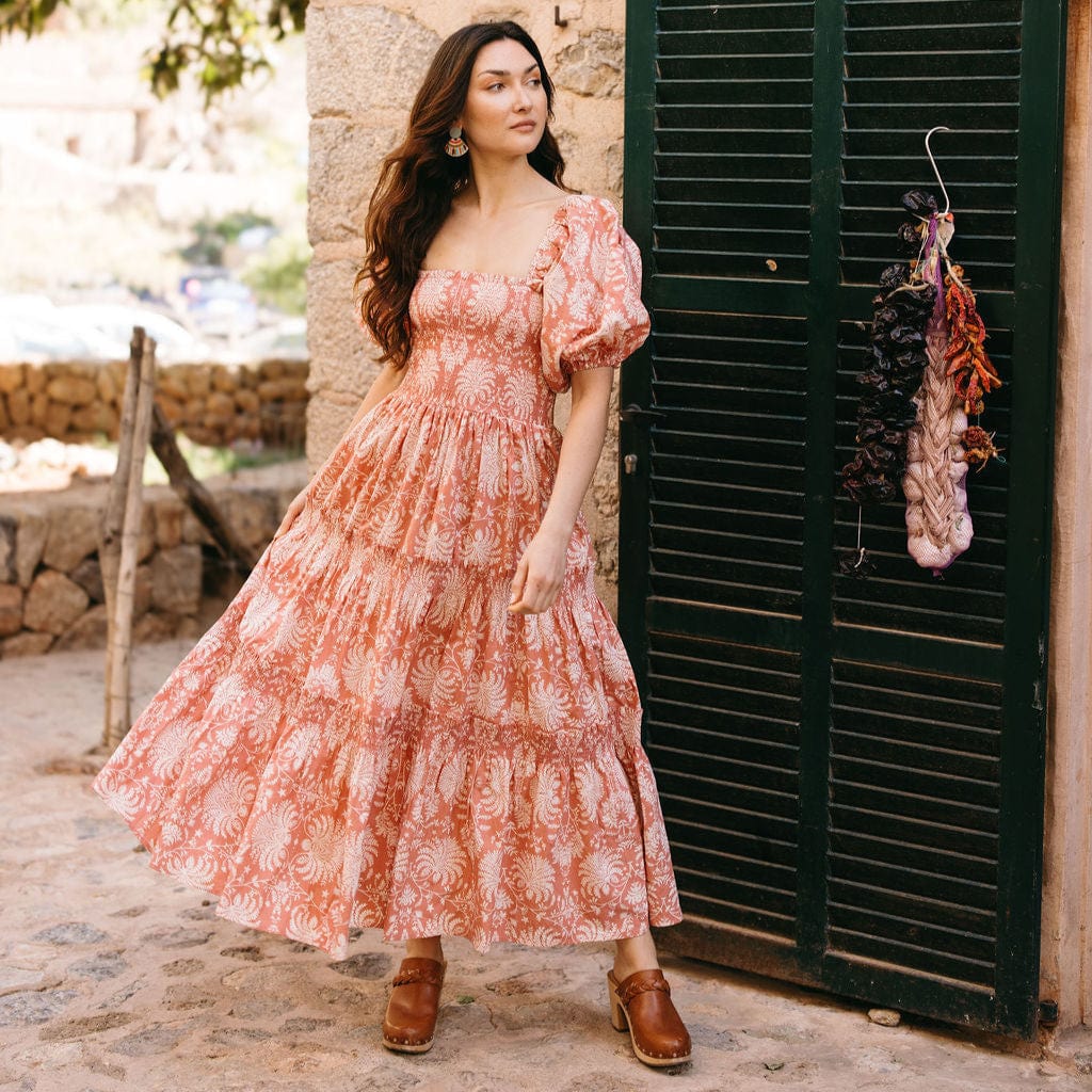 Gilded Palm Tula Dress