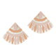 Rosy Pink Tile Earrings