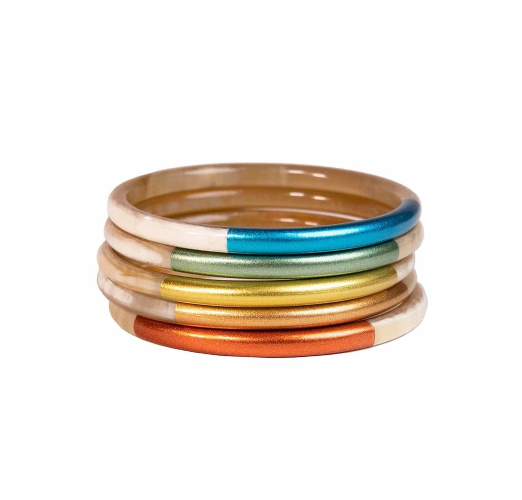 Sunshine Tienda® San Pedro Metallic Bangle Set