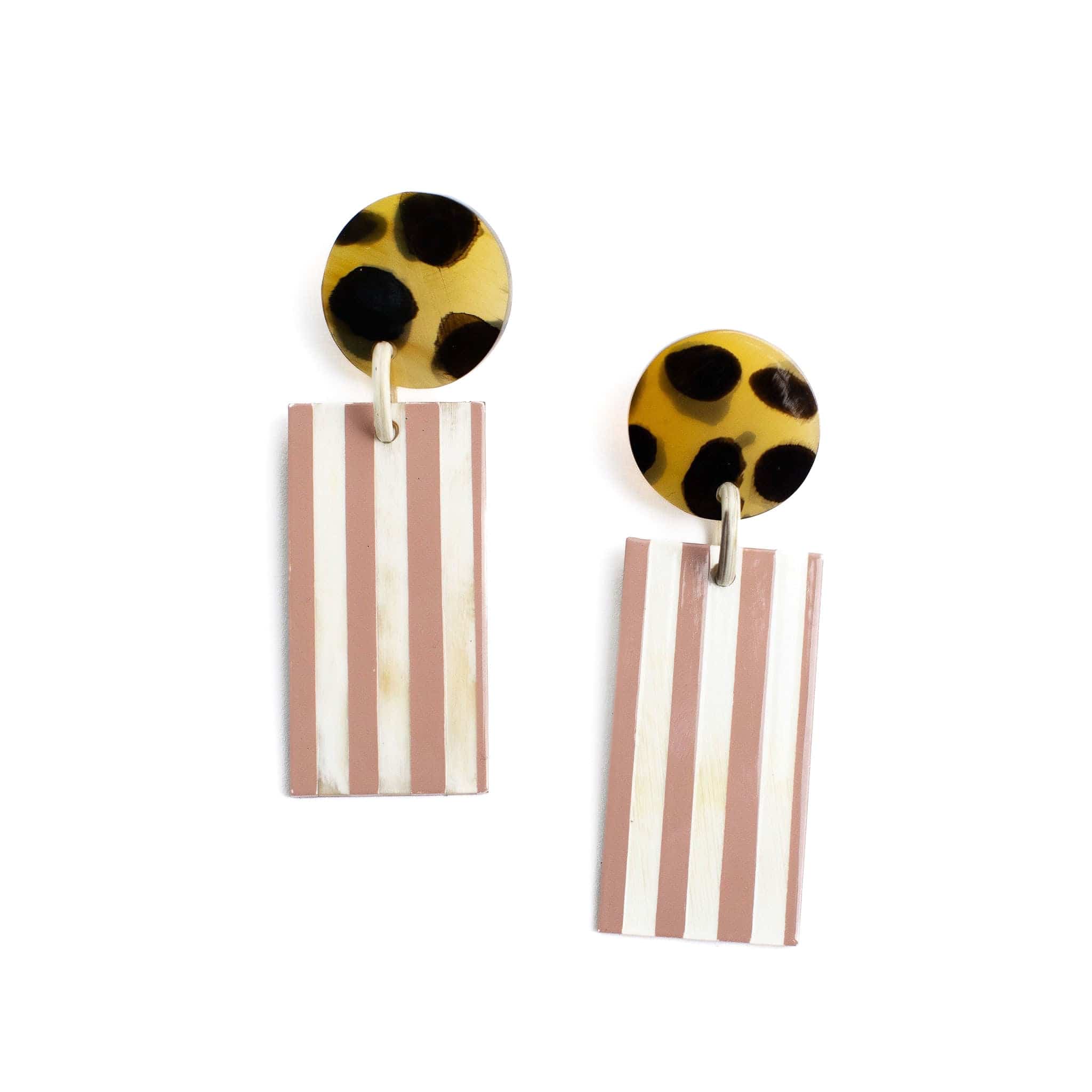 Sunshine Tienda® Sandy Stripe Cabana Earrings