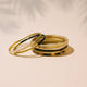 Shiny Gold Horn Bangle Set