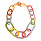 Smoky Rainbow Link Necklace