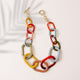 Smoky Rainbow Link Necklace