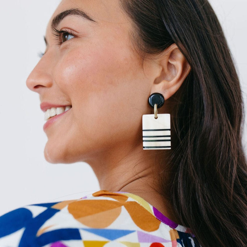 Sunshine Tienda® Stripe Block Dangles