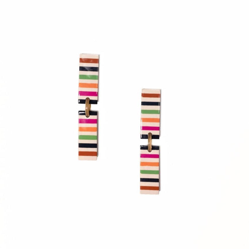 Sunshine Tienda® Striped Colorful Isabella Earrings