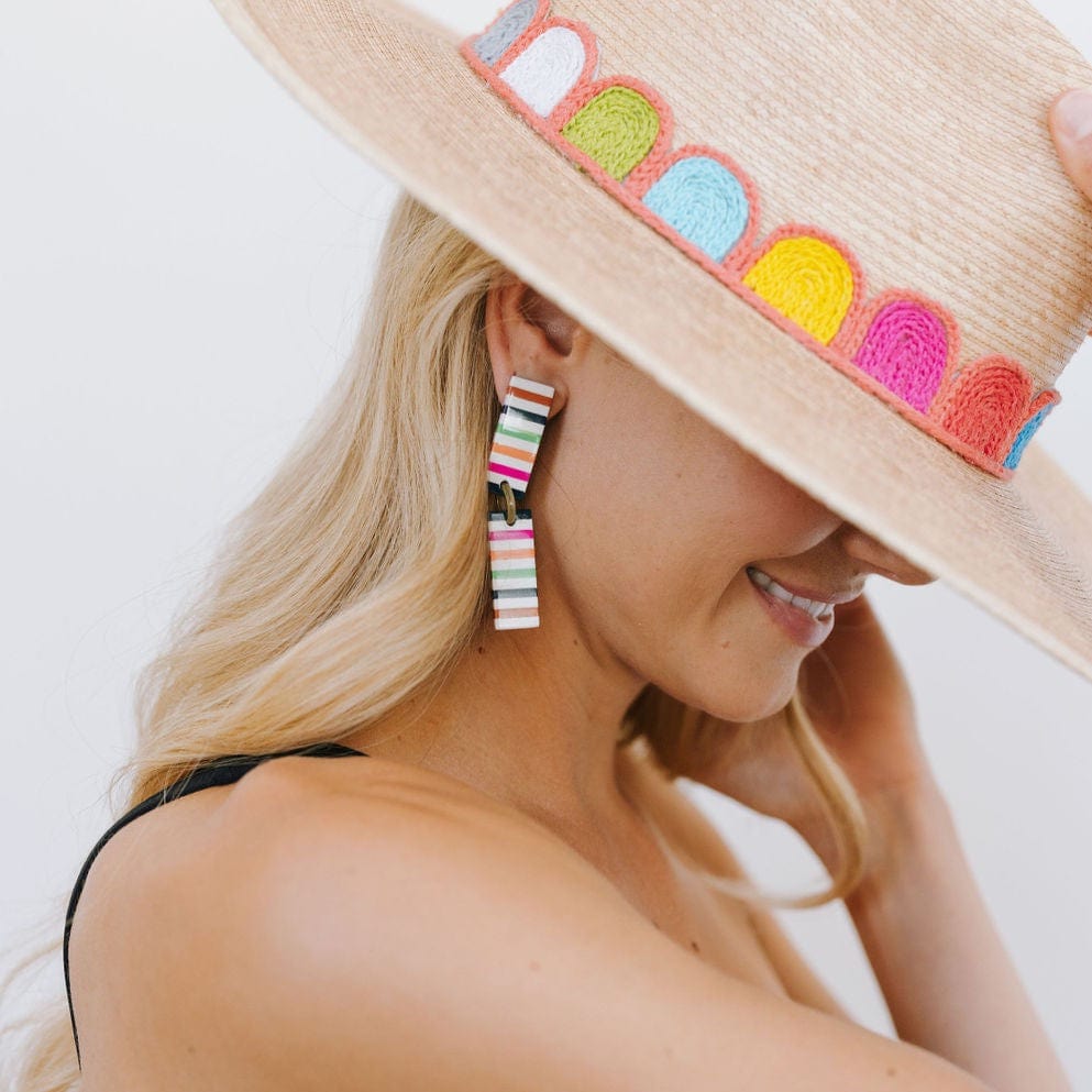 Sunshine Tienda® Striped Colorful Isabella Earrings