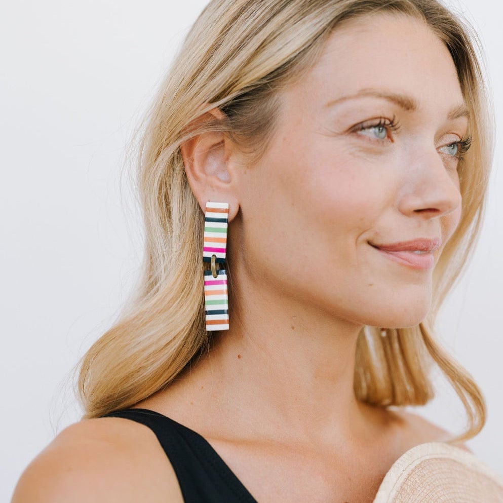 Sunshine Tienda® Striped Colorful Isabella Earrings