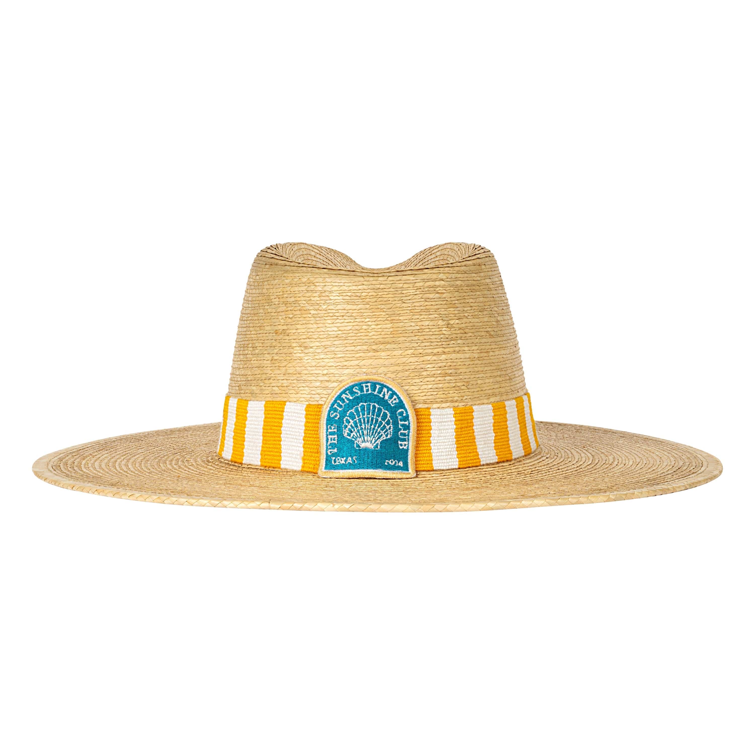 Sunshine Club Patch with Stripes Palm Hat – Sunshine Tienda®