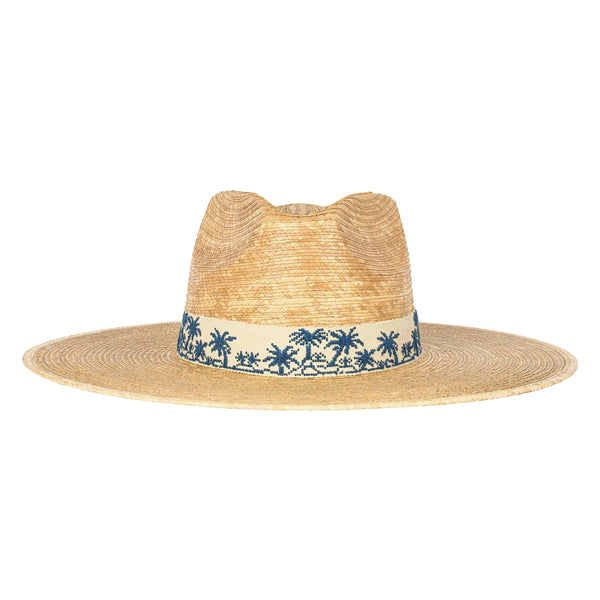 Tropical Toile Palm Hat – Sunshine Tienda® display picture 3