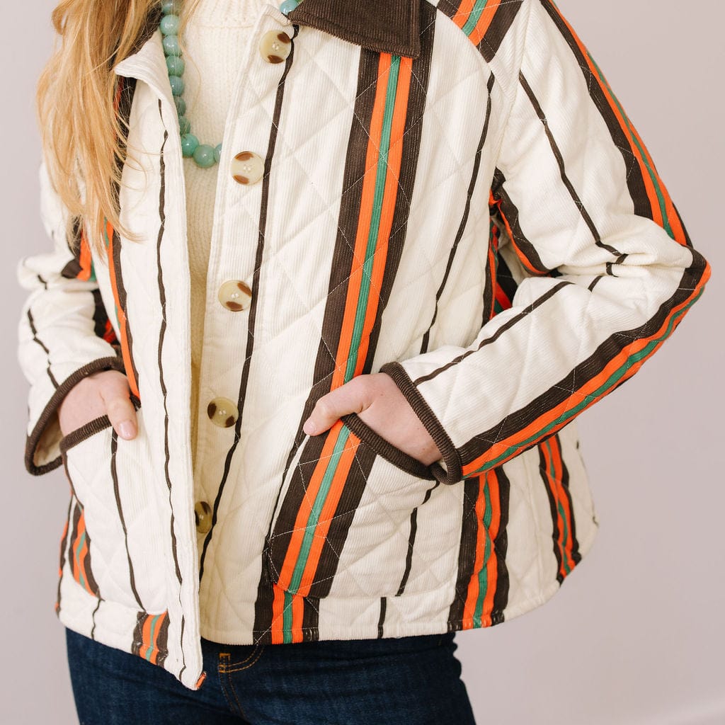 Sunshine Tienda® Vintage Stripe Barn Jacket