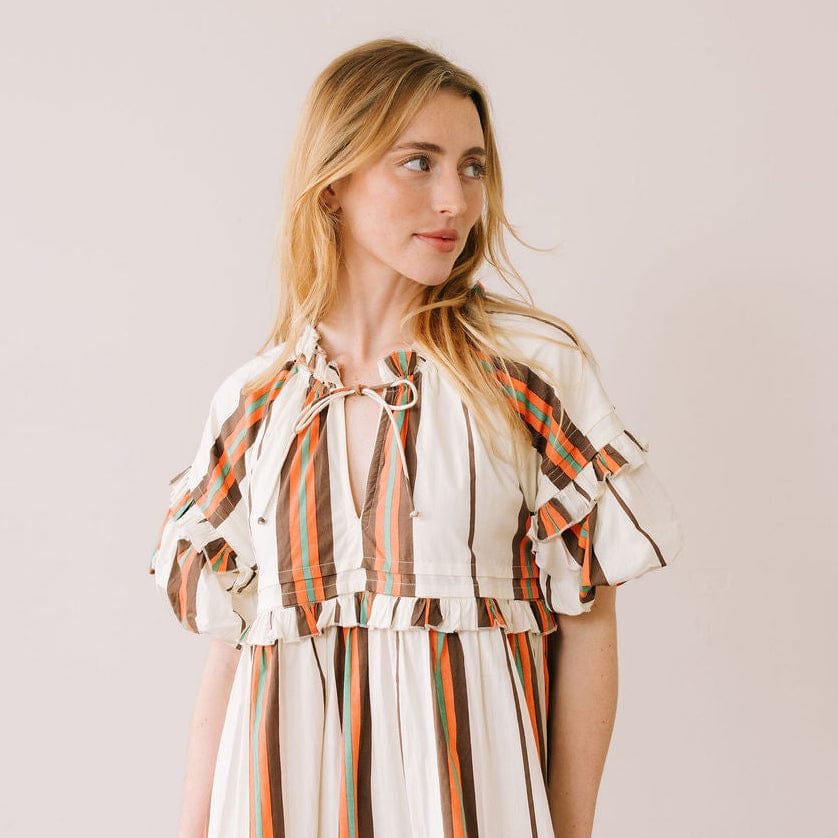 Sunshine Tienda® Vintage Stripe Charlotte Dress