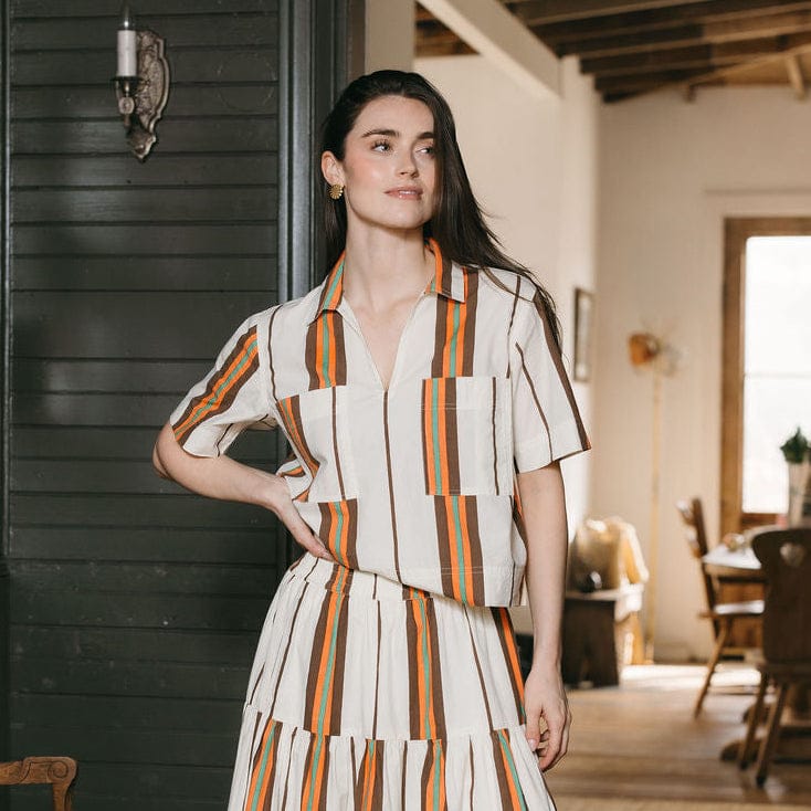 Sunshine Tienda® Vintage Stripe Palmer Top