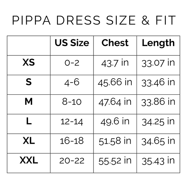 Sunshine Tienda® Viridian Tile Pippa Dress #sizechart