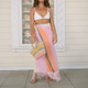 Watercolor Ruby Fringe Sarong