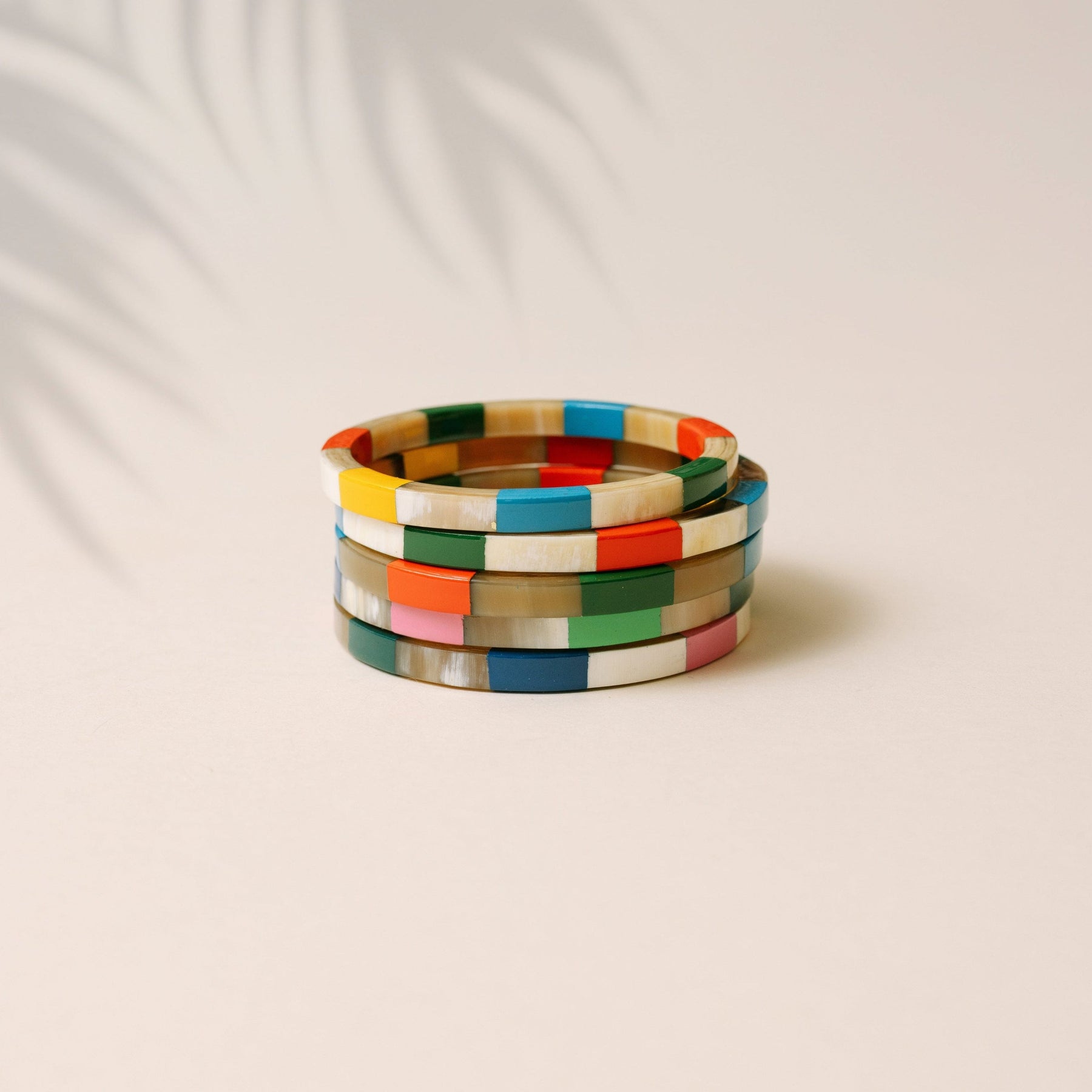 Sunshine Tienda® Watercolor Tile Bangle Set