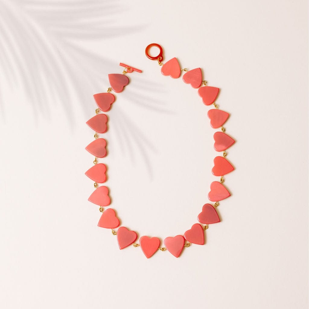 Sunshine Tienda Wholesale® Guava Heart Necklace