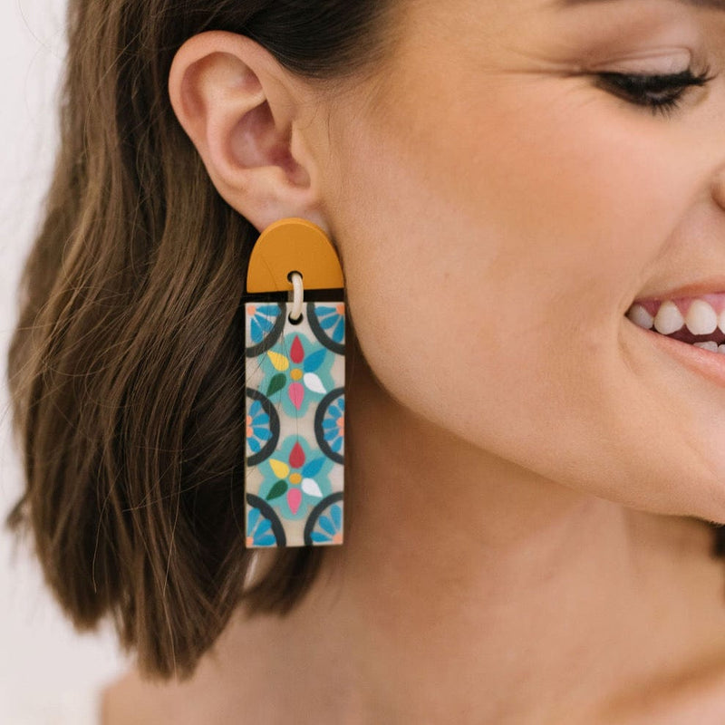 Sunshine Tienda® Azulejos Cabana Earrings