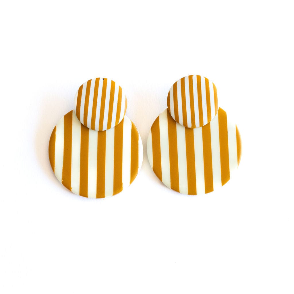 Sunshine Tienda® Barton Stripe Circle Earrings