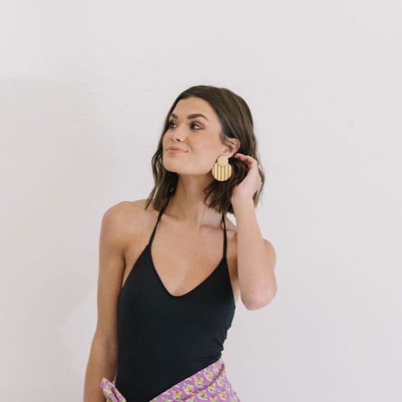 Sunshine Tienda® Barton Stripe Circle Earrings