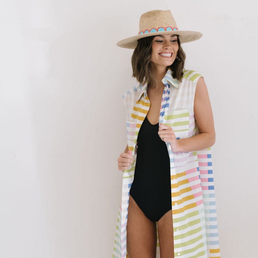 Sunshine Tienda® Colorful Stripe Bay Dress
