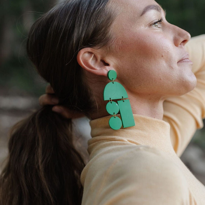 Sunshine Tienda® Emerald Mobile Earrings