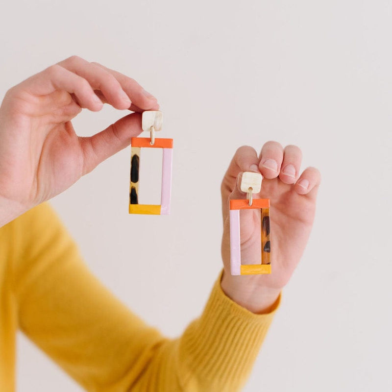Sunshine Tienda® Go West Colorblock Earrings
