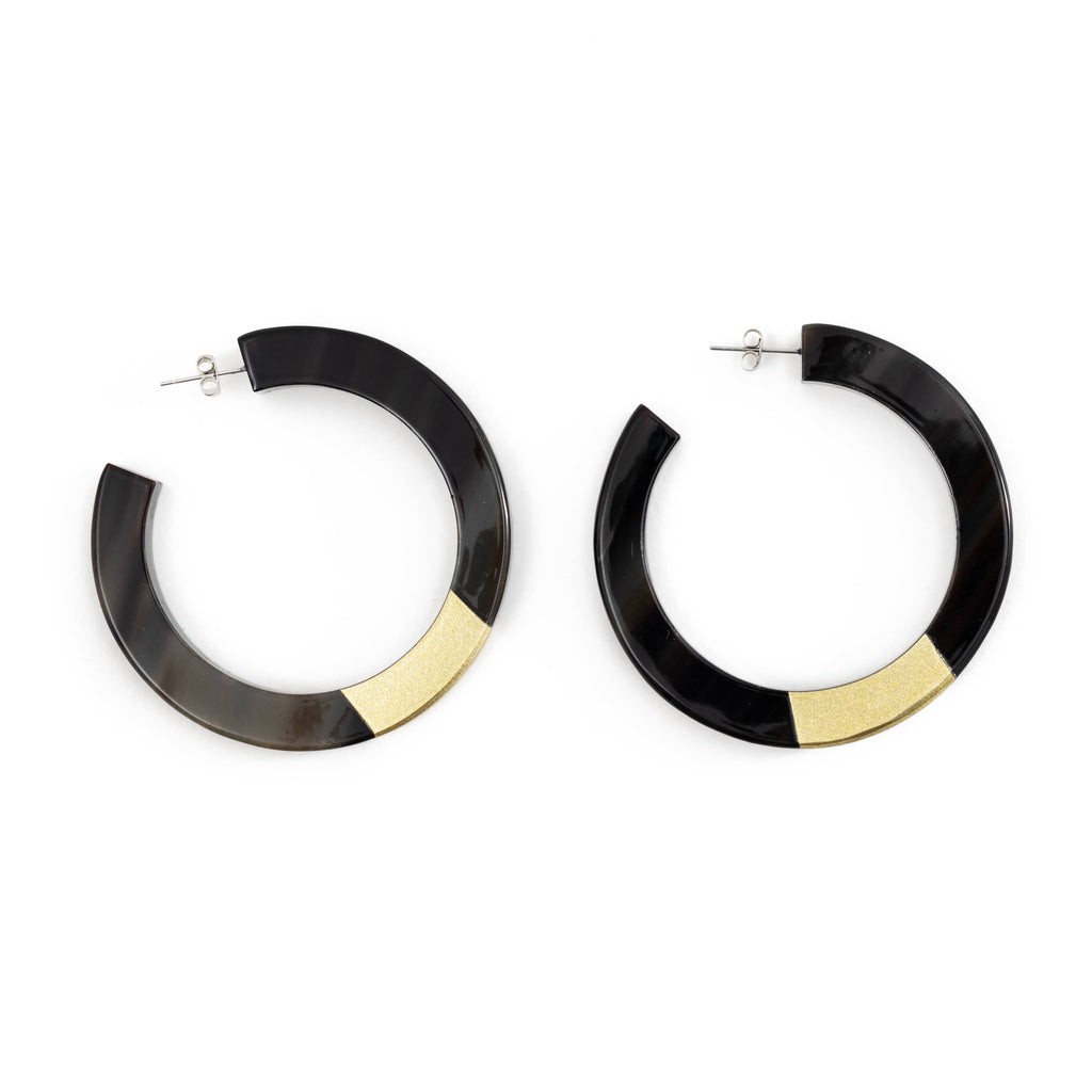 Sunshine Tienda Gold Painted Hoops