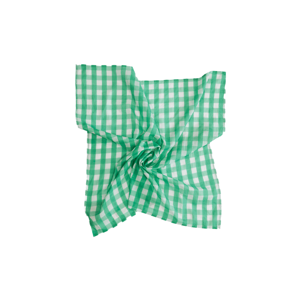 Sunshine Tienda® Green Gingham Scarf