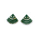 Green Porcelain Earrings