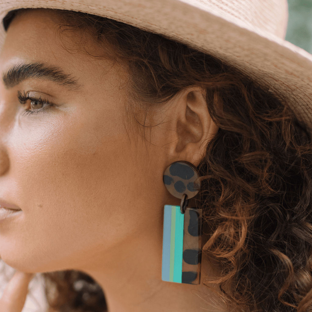 Sunshine Tienda® High Tide Horn Statement Earrings