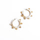 Natural Bead Hoops