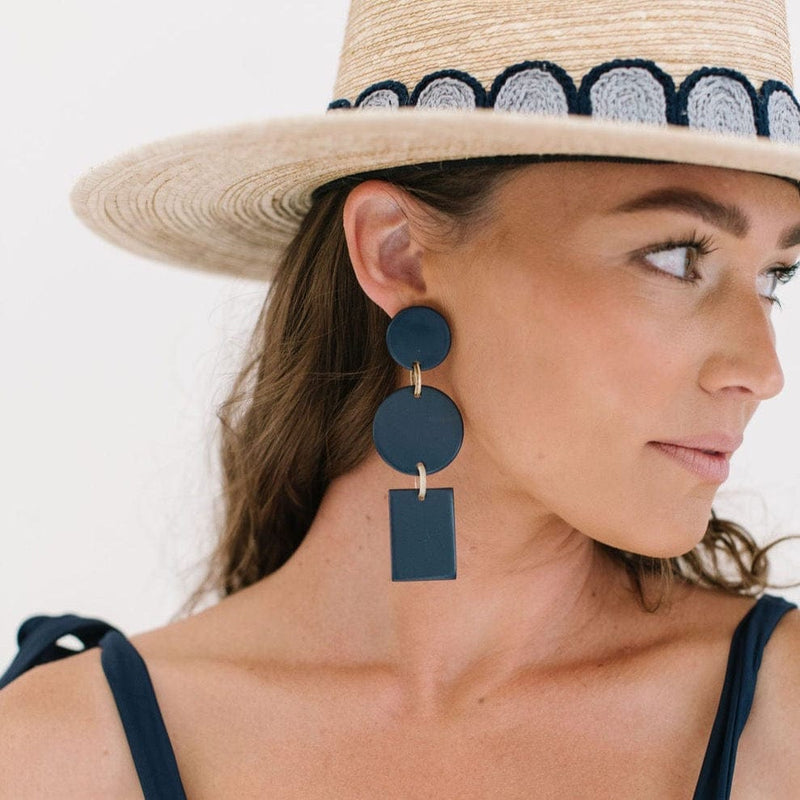 Sunshine Tienda® Navy Harbor Earrings