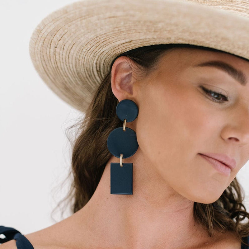 Sunshine Tienda® Navy Harbor Earrings