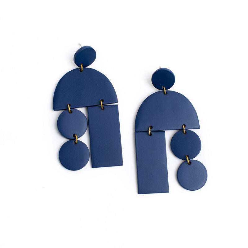 Sunshine Tienda® Navy Mobile Earrings