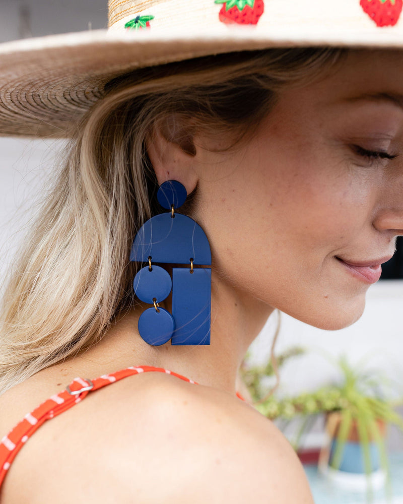 Sunshine Tienda® Navy Mobile Earrings