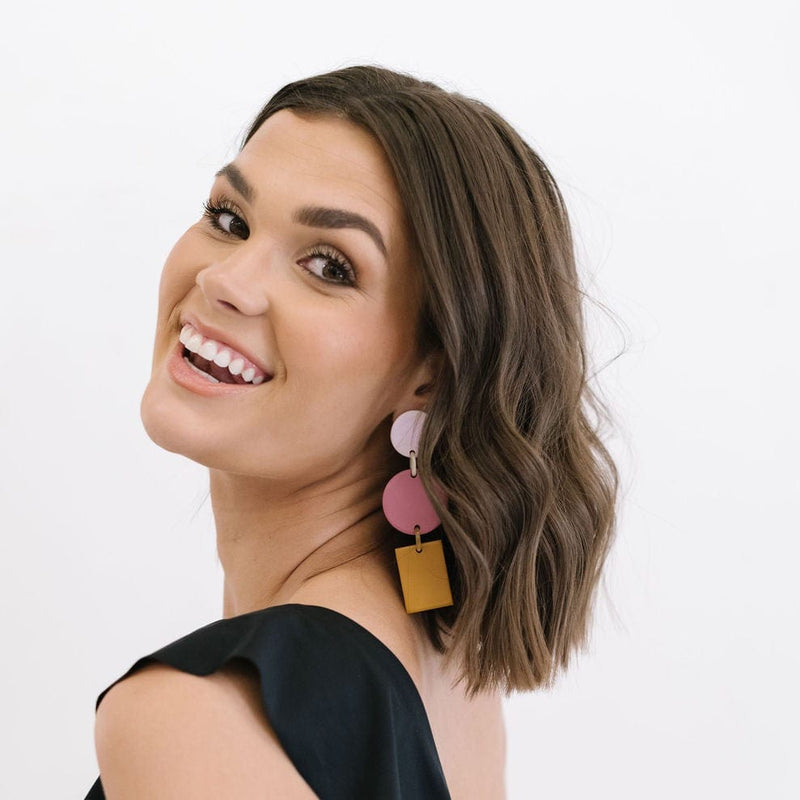 Sunshine Tienda® Pink Harbor Earrings