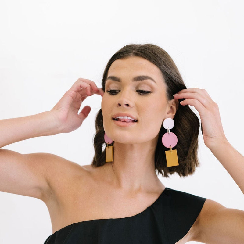 Sunshine Tienda® Pink Harbor Earrings