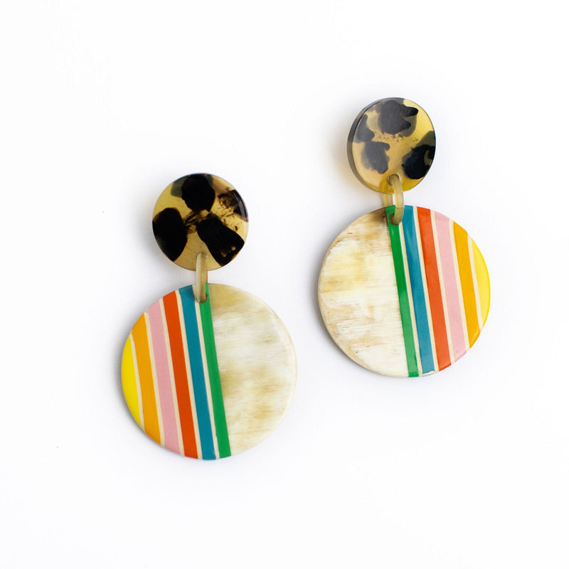 Sunshine Tienda® Rainbow Circle Earrings