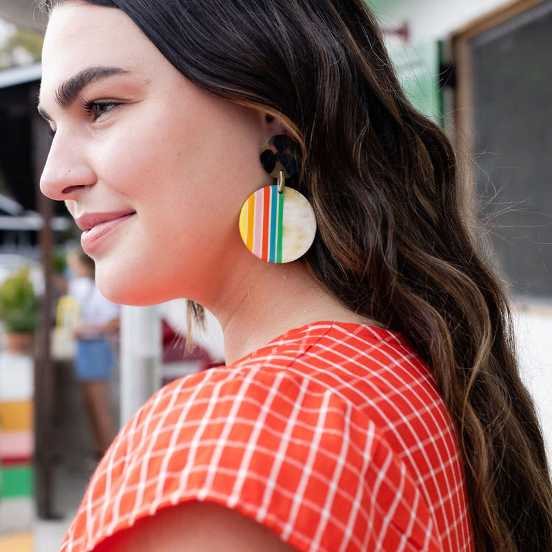 Sunshine Tienda® Rainbow Circle Earrings
