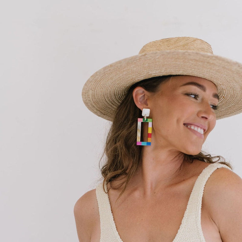 Sunshine Tienda® Rainbow Colorblock Earrings