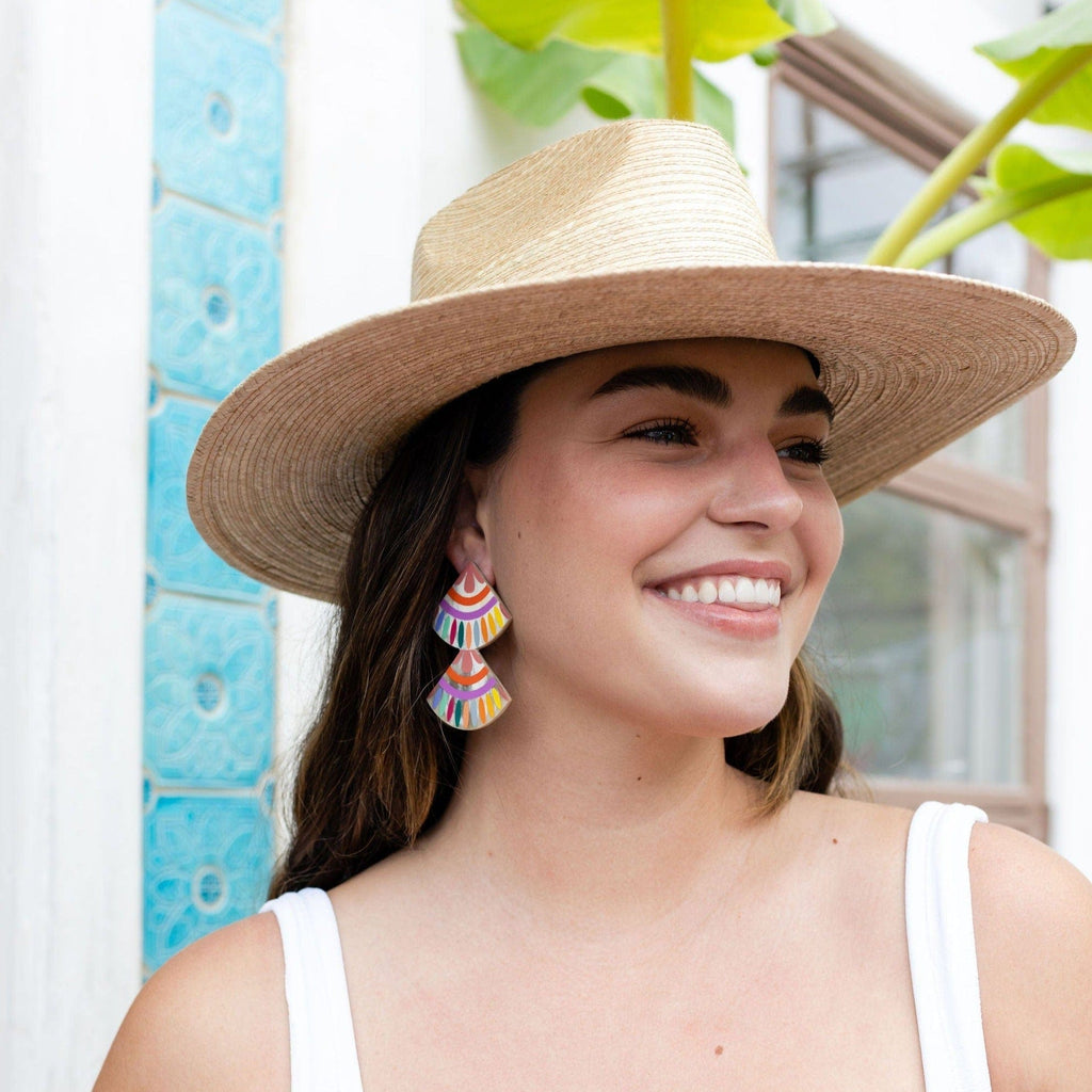 Sunshine Tienda® Rainbow Double Tile Earrings